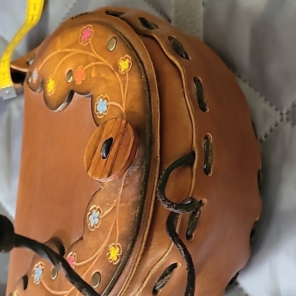 Leather Boho Canteen Style Bag - Picture 9 of 10